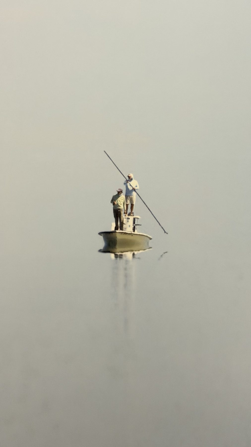 Poling skiff